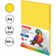 Бумага цветная BRAUBERG Intensive, А4, 80 г/кв.м., 100 л., желтая
