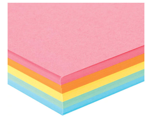 Бумага цветная BRAUBERG Medium, А4, 80 г/кв.м., 100 л., 5 цветов