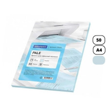 Бумага цветная OfficeSpace Pale, А4, 80 г/кв.м., 50 л., голубая