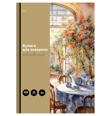 Бумага для акварели BG "Полевые цветы", А4, 200 г/м2, 10 листов