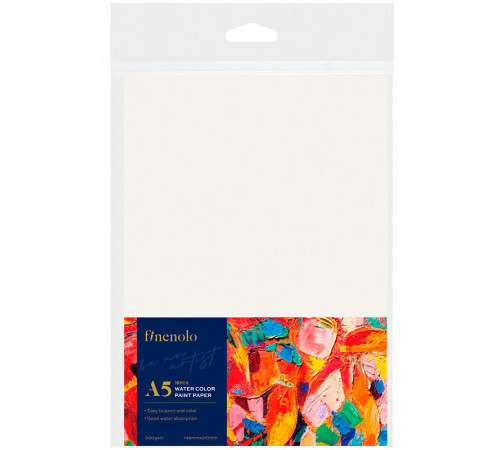Бумага для акварели DELI "Finenolo", А5, 300 г/м2, 16 листов, среднее зерно