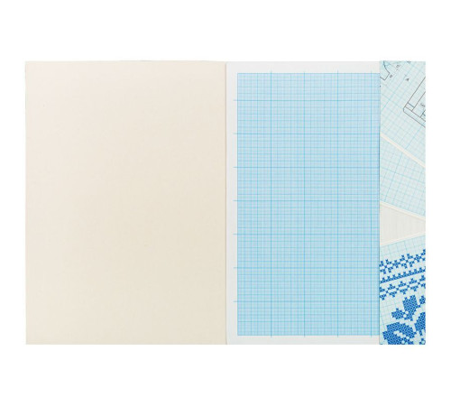 Бумага масштабно-координатная, А3, 10 листов голубая сетка