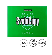 Бумага офисная, А5, 80 г/кв.м.,  500 л