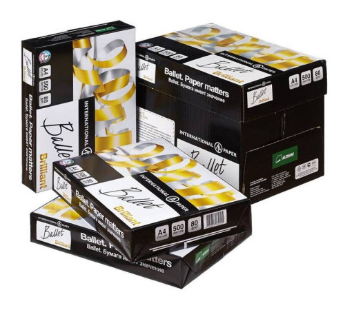 Бумага офисная Ballet Brilliant CL,  А4, 80г/м2, 500л