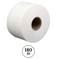 Бумага туалетная Jumbo с цетральной вытяжкой, 180 метров, белая (6рул./уп)