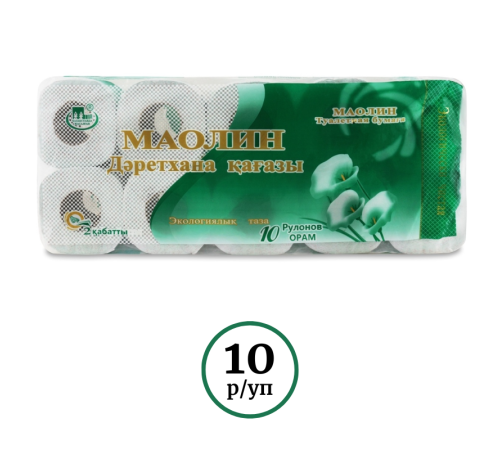Бумага туалетная Маолин, 10 шт 