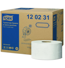 Бумага туалетная Tork "Advanced", 2-х слойная, 170 метров, белая