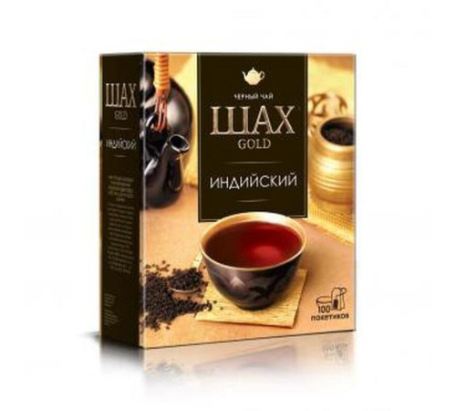 Чай черный Шах Gold, 100 пакетиков
