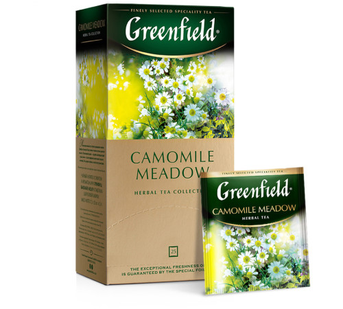 Чай Greenfield Camomile Meadow с ромашкой и мелиссой, 25 пакетиков