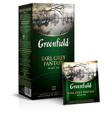 Чай Greenfield Earl Grey Fantasy черный с бергамотом, 25 пакетиков