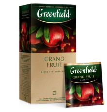 Чай Greenfield Grand Fruit черный с ароматом граната, 25 пакетиков
