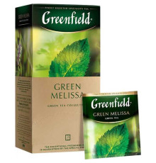 Чай Greenfield Green Melissa зеленый с мелиссой, 25 пакетиков