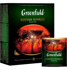 Чай Greenfield Kenian Sunrise черный байховый, 100 пакетиков