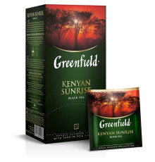Чай Greenfield Kenian Sunrise черный байховый, 25 пакетиков