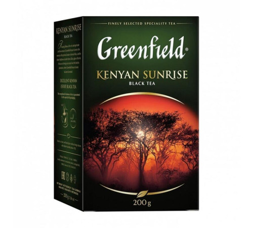 Чай Greenfield Kenyan Sunrise черный байховый, 200 гр.