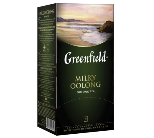 Чай Greenfield Milky Oolong улун с добавками, 25 пакетиков