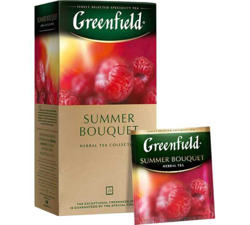 Чай Greenfield Summer Bouquet фруктово-ягодный, 25 пакетиков