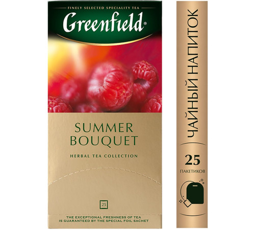Чай Greenfield Summer Bouquet фруктово-ягодный, 25 пакетиков