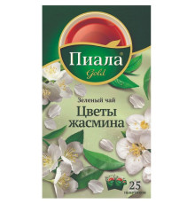 Чай Пиала "Цветы жасмина", с кусочками фруктов, 25 пакетиков, зеленый
