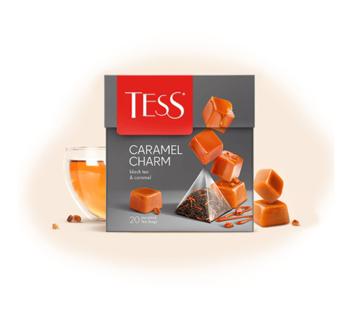 Чай Tess "Caramel Charm" черный , 20 пакетиков 
