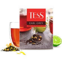 Чай Tess "Earl Grey", черный , 100 пакетиков
