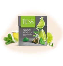 Чай Tess "Ginger Mojito" зеленый фруктовый, 20 пакетиков 