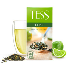 Чай Tess "Lime" зеленый фруктовый , 25 пакетиков 