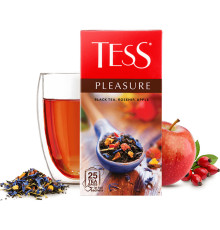 Чай Tess "Pleasure" c шиповником и яблоком , 25 пакетиков 