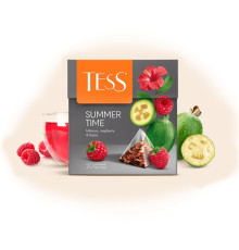 Чай Tess "Summer Time", фруктовый чай, с ароматом малины и Фейхоа, 20 пакетиков 