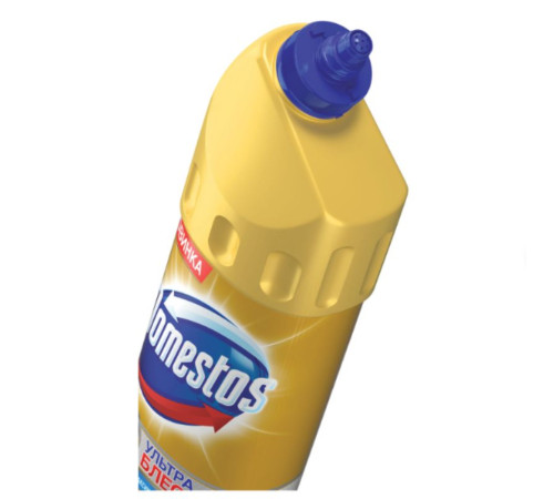 Чистящее средство для уборки туалетов Domestos "Ультра блеск", гель, 1 литр