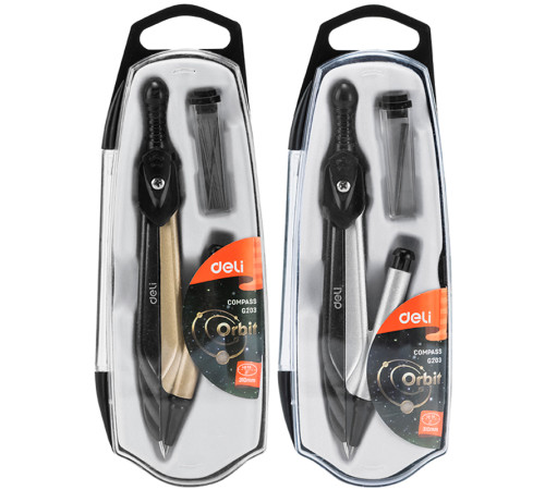 Циркуль Deli "G203", ассорти