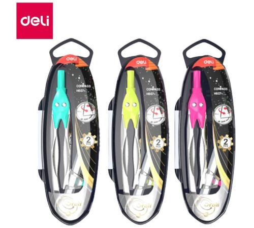 Циркуль Deli "H607", ассорти