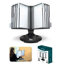 Демосистема настольная вращающаяся AIDATA 10 панелей, черная 