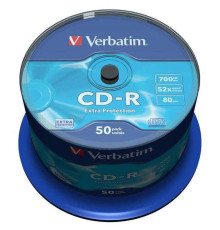 Диск CD-R Verbatim 700МВ/52х (50 штук в упаковке)