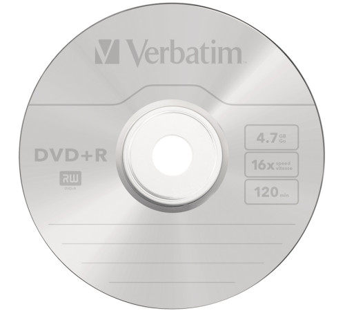 Диск DVD+R Verbatim  4.7GB, 25штук