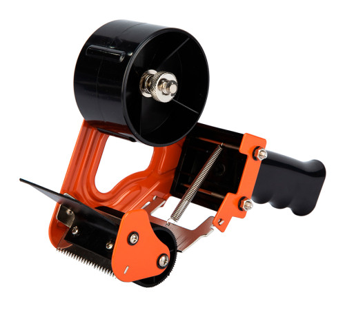 Диспенсер для упаковочной ленты DELI, металлический (ширина ленты до 60 мм), оранжевый