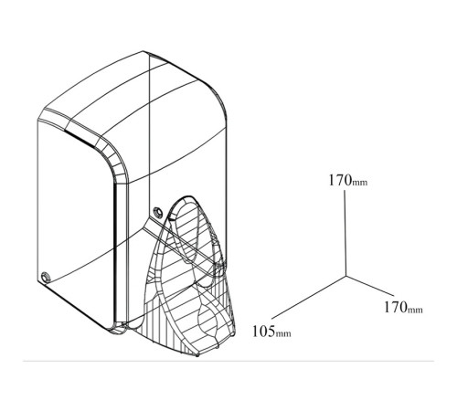 Диспенсер для жидкого мыла Vialli S5M, локтевой медицинский, 500мл