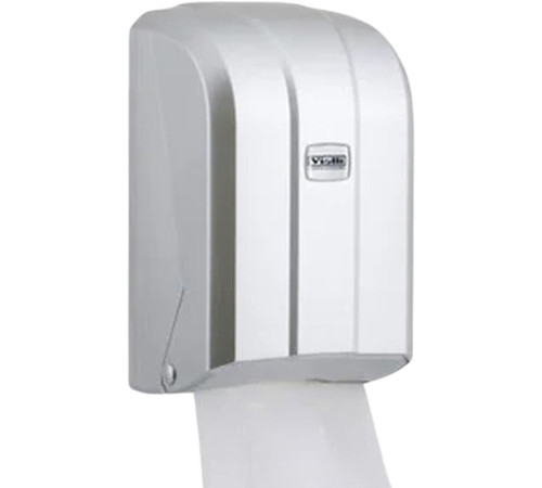 Диспенсер Vialli "K6M" для листовой туалетной бумаги, Z уклад, пластик (металлик)
