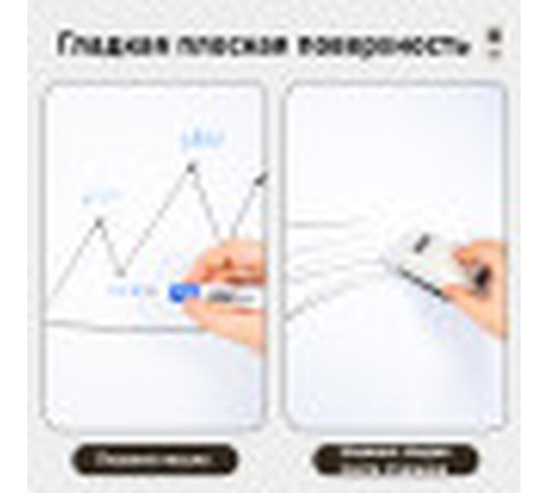 Доска-флипчарт DELI 75 x 106,7 см, магнитно-маркерная, на роликах