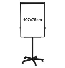 Доска-флипчарт DELI 75 x 106,7 см, магнитно-маркерная, на роликах