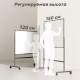 Доска магнитно-маркерная DELI 90 х 120 см, двухсторонняя ,подставка 4 колеса