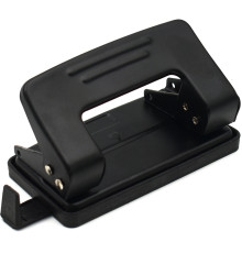 Дырокол BASY до 12 листов, металлический корпус, с линейкой