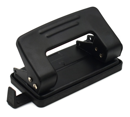 Дырокол BASY до 12 листов, металлический корпус, с линейкой