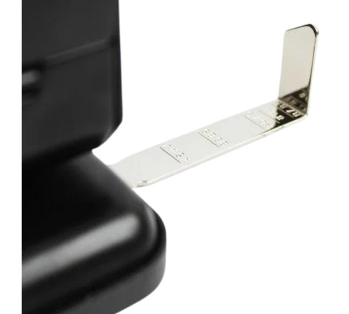 Дырокол BASY, до 70 листов, металлический корпус, черный