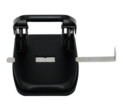 Дырокол BASY "7330", до 30 листов, металлический корпус, черный