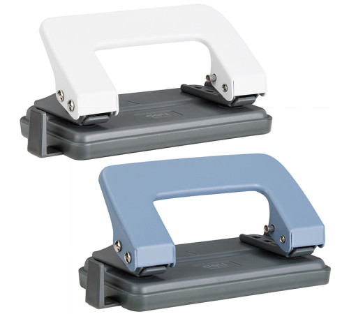 Дырокол DELI до 10 листов, металлический корпус, с линейкой