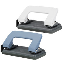 Дырокол DELI до 10 листов, металлический корпус, с линейкой