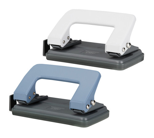 Дырокол DELI до 10 листов, металлический корпус, с линейкой