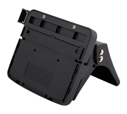 Дырокол DELI до 15 листов, металлический корпус, черный