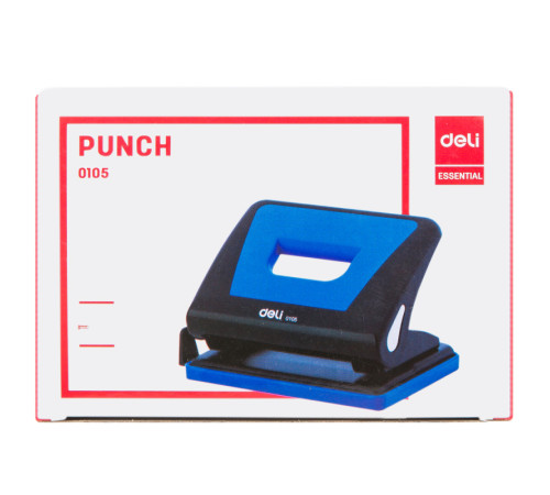 Дырокол DELI, до 16 листов, пластиковый корпус